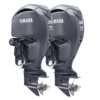Twin Yamaha 300hp DEC Outboard Engines F300UCB & LF300UCB