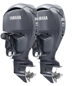 Twin Yamaha 300hp DEC Outboard Engines F300UCB & LF300UCB