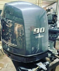 Used 2015 Yamaha 90 Hp 4-Stroke 25 Shaft Outboard Motor