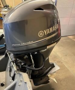 Used 2022 Yamaha 50 Hp 4-Stroke 20 shaft Remote Steer Outboard Motor