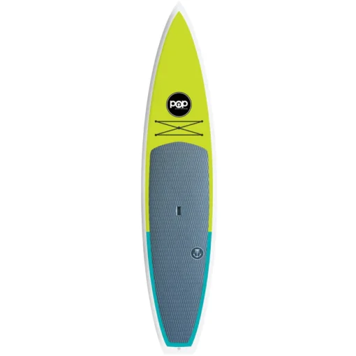 Pop Board Co 11 6 Amigo Turbo Lime/Turq Rigid Stand up Paddleboard