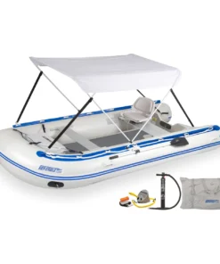 Sea Eagle 14' Sport Runabout Drop Stitch Swivel Seat & Canopy Package 14SRDK_SWC