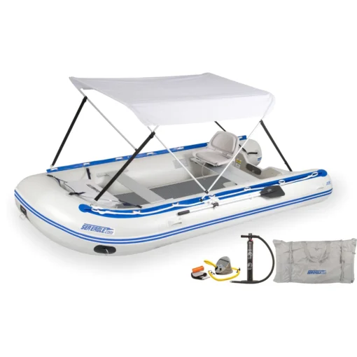 Sea Eagle 14' Sport Runabout Drop Stitch Swivel Seat & Canopy Package 14SRDK_SWC