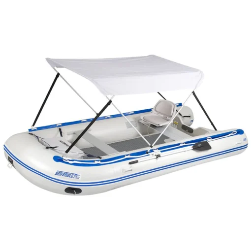 Sea Eagle 14' Sport Runabout Drop Stitch Swivel Seat & Canopy Package 14SRDK_SWC