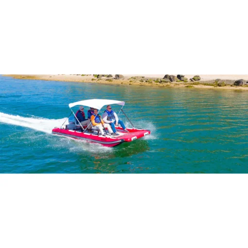 Sea Eagle FastCat14™ Catamaran Inflatable Boat Swivel Seat Canopy Package FASTCAT14K_SWC