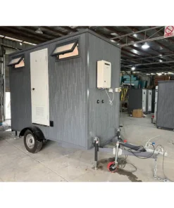 Restroom Trailer With Shower 10ft - One Side Bathroom and One Side Shower