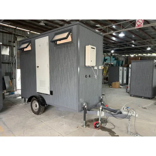 Restroom Trailer With Shower 10ft - One Side Bathroom and One Side Shower