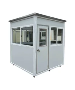 Guard Booth For Sale 6.5x6.5ft Light Gray With AC and Heating