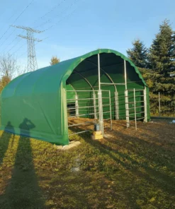 13' x 13' Livestock Corral Shelter with front door