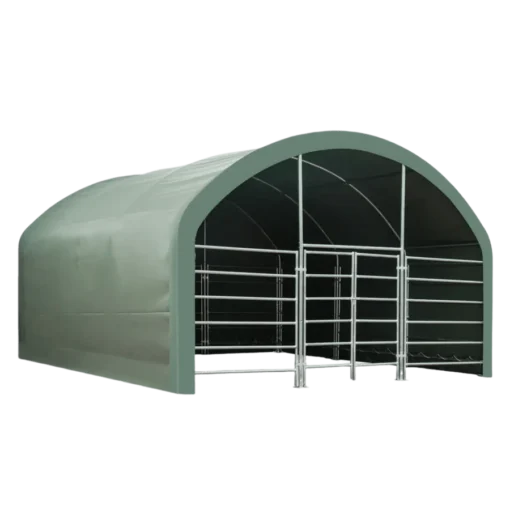 20 x 20 Livestock Corral Shelter with front door