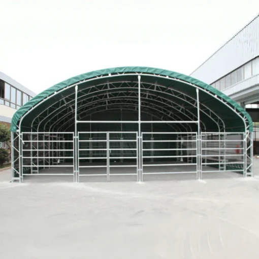 20' x 20' Livestock Corral Shelter with front door